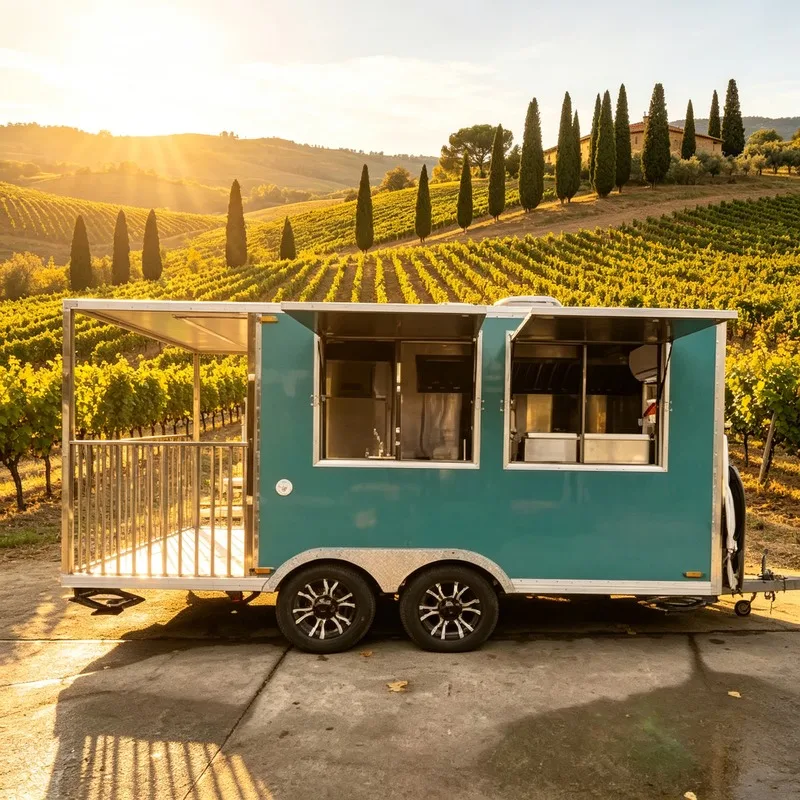 Customized Full Kitchen Mobile Restaurant Trailer Food Truck Street Fast Food Custom Catering Trailer
