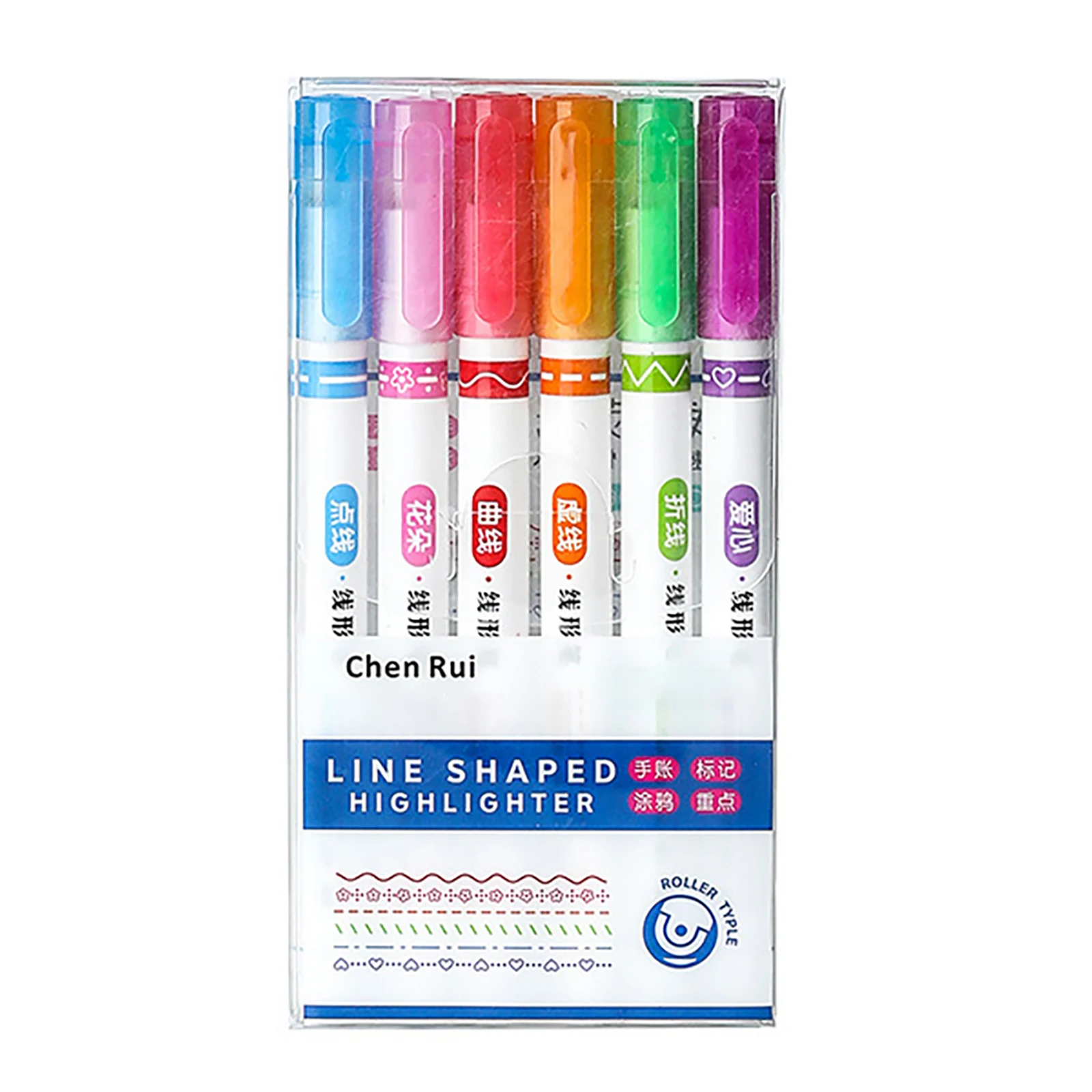 

Контурные художественные маркеры с 6 различными кривыми фигурами, ручная роспись, ручки для граффити для рисования журналов своими руками