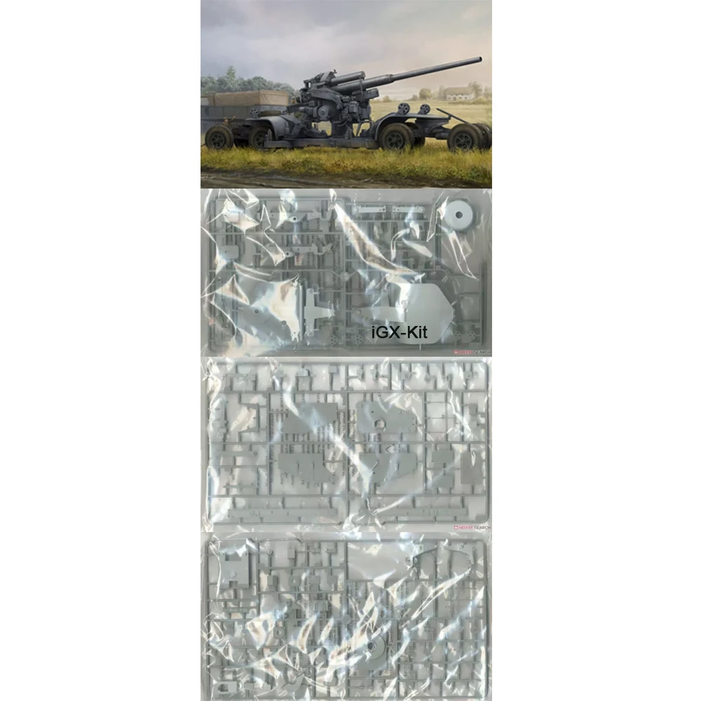 

Hobbyboss 84545 1/35 Scale12.8cm FLAK 40 Anti Aircraft Gun Artillery Hobby Craft Toy Plastic Model Building Kit