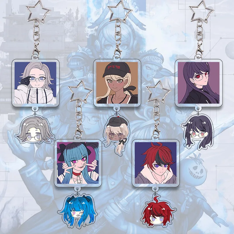 HUNDRED LINE The Last Defense Academy Acryl-Schlüsselanhänger Aozuki Eito Ameya Itami Tsukumo Sugako Taschenanhänger Deko-Schlüsselring Geschenk