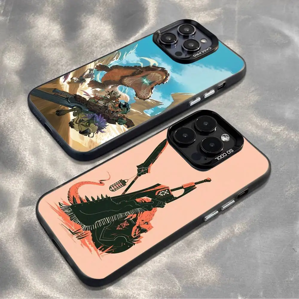 

M-Monster H-Hunter Wilds Phone Case For iPhone17,16,15,14,13,12,11,Mini,Pro,MAX,plus,Black Matte Shockproof Cover