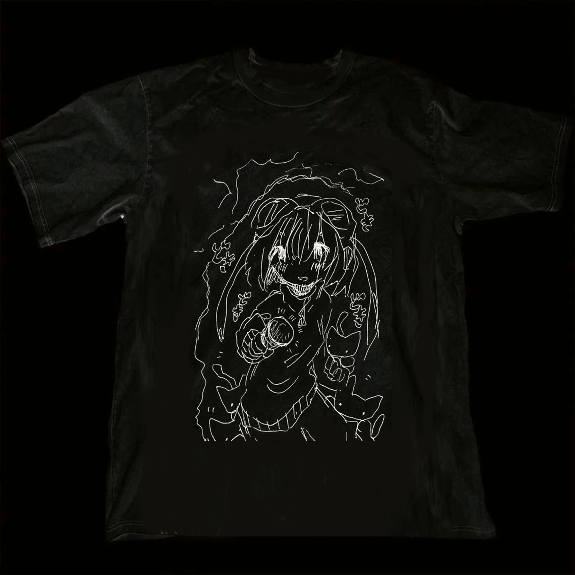 일본 Y2k 여성 크롭트 그런지 의류 2000년대 탑 티셔츠 여성용 그래픽 티셔츠 Y2k 탑 여성 의류 하라주쿠