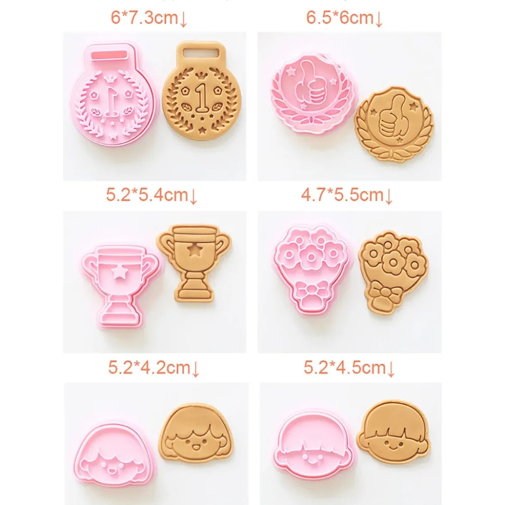 Medals Trophies Cookie Cutters Cartoon Cake Biscuit Mold Cookie Stamp Kitchen Baking Pastry Bakeware Dessert Supplies view 4