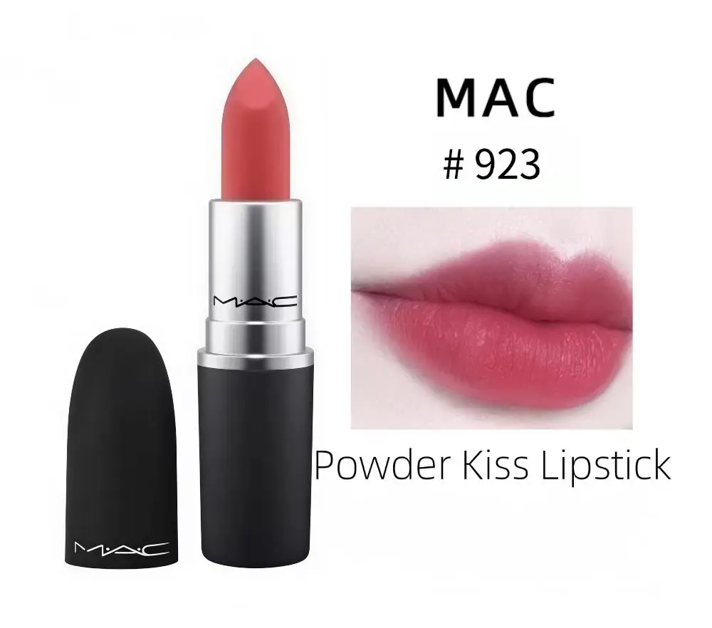 MAC Powder Kiss Lipstick #923 Stay Curious 3g. Original Lipstick for Women, Sephora Stuff Makeup Cosmetics.