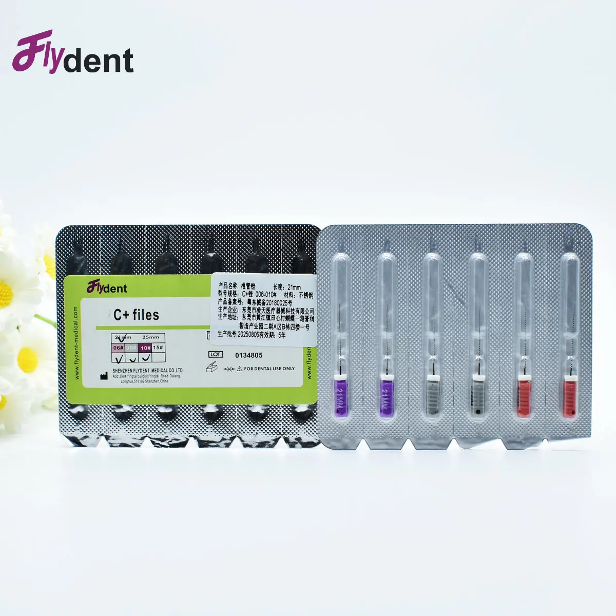 Dental C+ Files Endodontic C-Pilot Files Stainless Steel Ultrasonic Optional Sizes Used For Root Cleaning