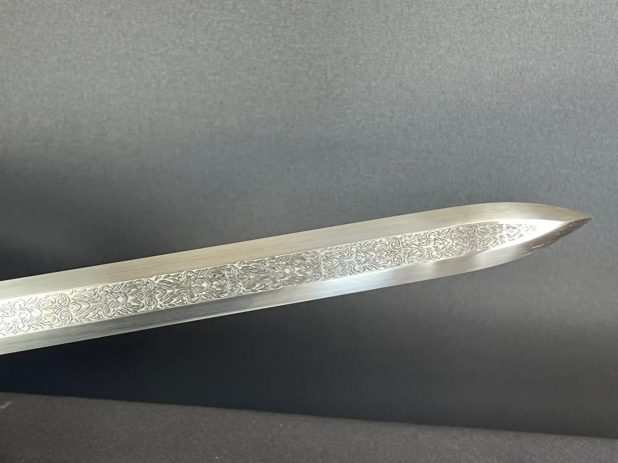 111cm Middle Ages Templar Knight Sword Martial Arts Lover Gift Ninja Kung Fu Combat Ready Sharp Katana Real Sword Full Tang view 2