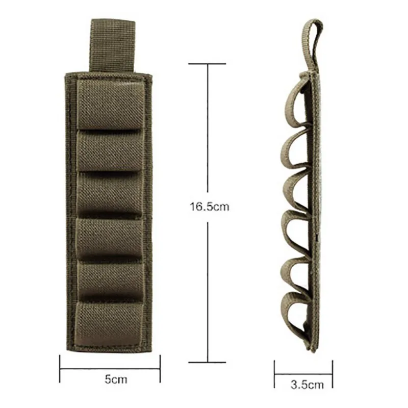 Tactical Hook Loop 6 Turni Borsette Colpo di Borsette Inserto Striscia Di Carta con Adesivo Posteriore per 12 Gauge