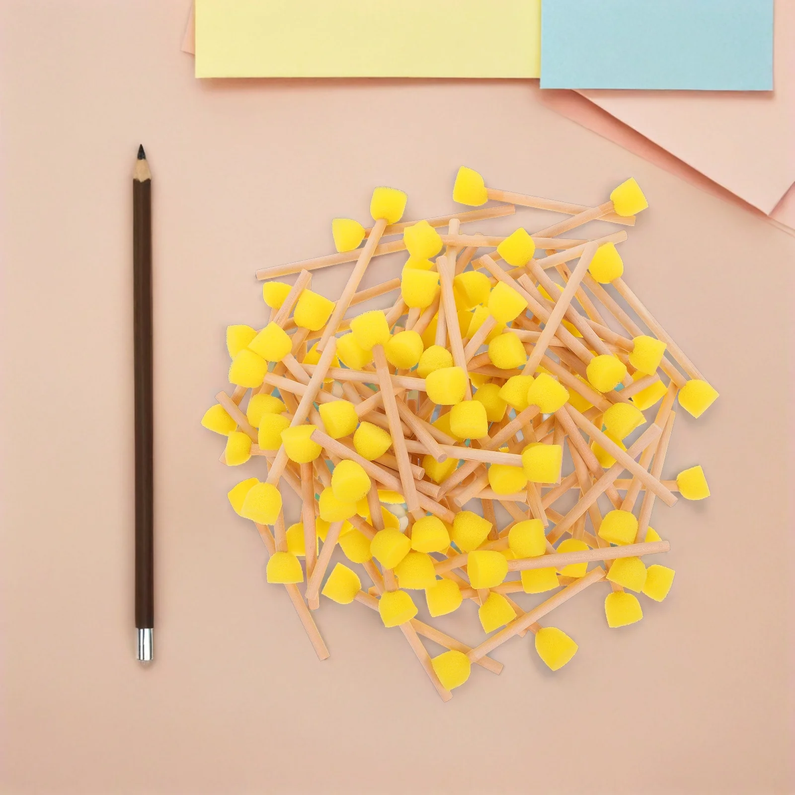 

100pcs Round Finger Brushes Paint Sponges For Painting Kids Painting Sponge Craft Paint Sponges Brush Sponge Brush 0.6\