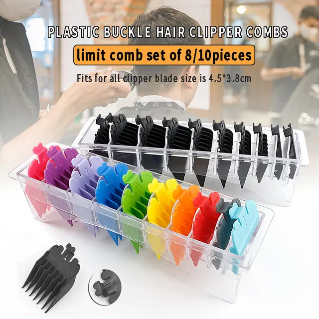 Colorful Hair Clipper Guide Combs for Easy Styling