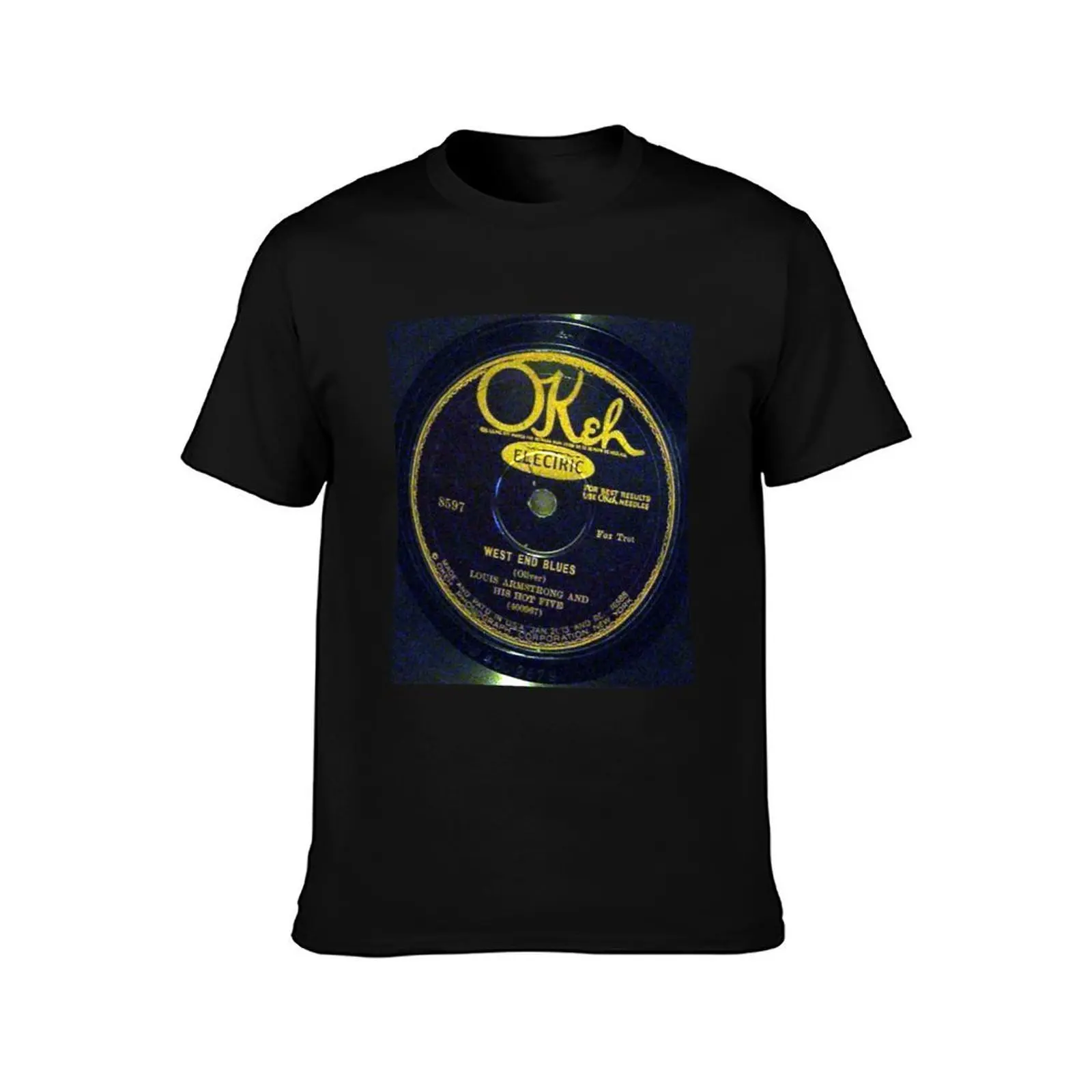 West End Blues - Louis Armstrong & His Hot Five, 1928 Okeh78 label T-Shirt Long Lasting Casual T-Shirt