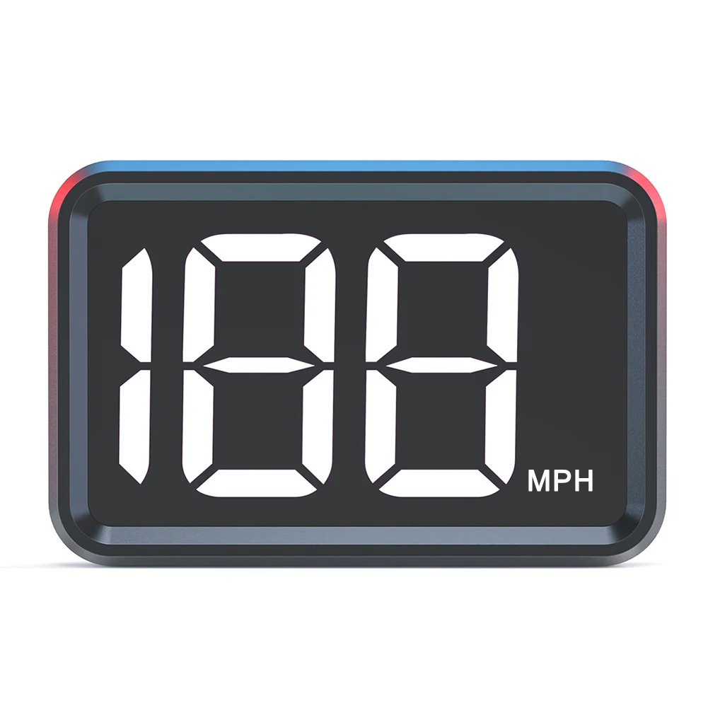 

1pc MPH Km/H Car HUD Head-up Display GPS Digital Speedometer Big Font USB 5V Equipped With GPS And Beidou Dual Chips Universal