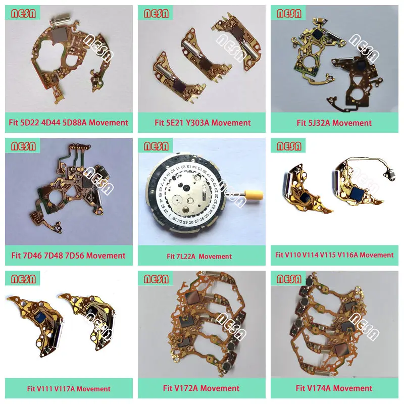 Solar Movement Parts Circuit Board Fit V111 V117 V172 V174 V175 V176 V195 YM55 Circuit Board Parts