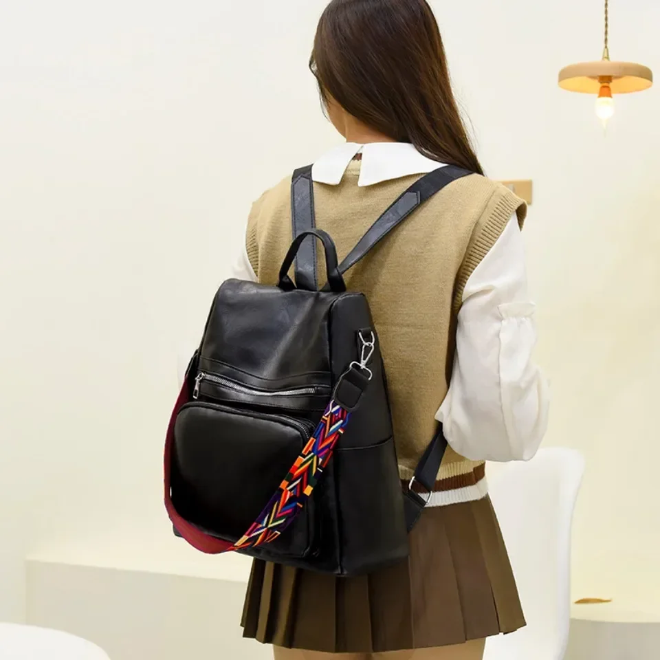 Mulheres mochila de couro do plutônio anti roubo mochila grande capacidade feminina saco escolar para meninas adolescentes viagem mochila sacos ombro