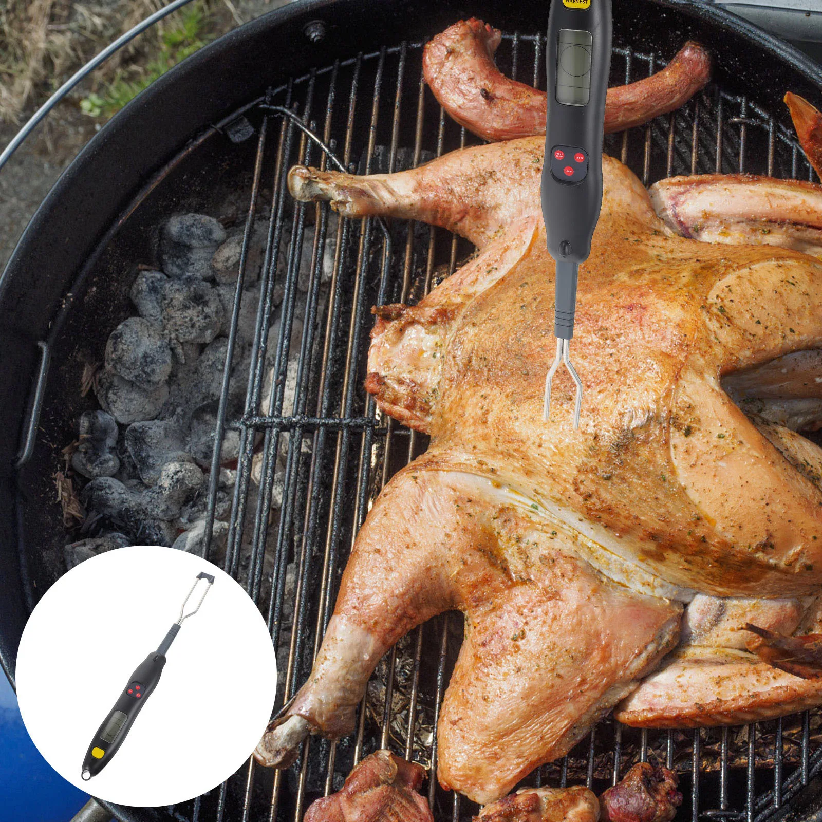 

Thermometer Electronic BBQ Temperature Fork Meat Digital Cooking Household Grilling