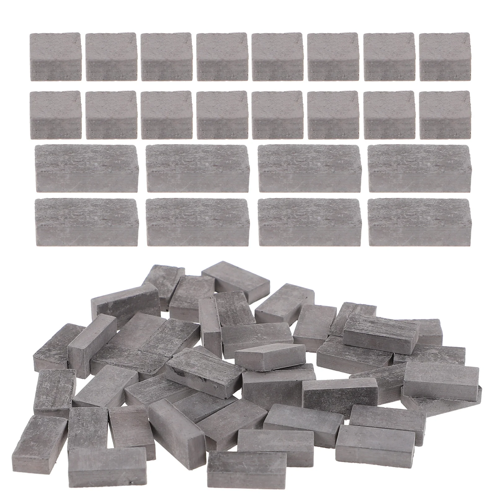 

120Pcs Small Miniature Brick Durable Safe Material DIY Fairy Garden Wall Decor Miniature Brick Microlandscape Decoration