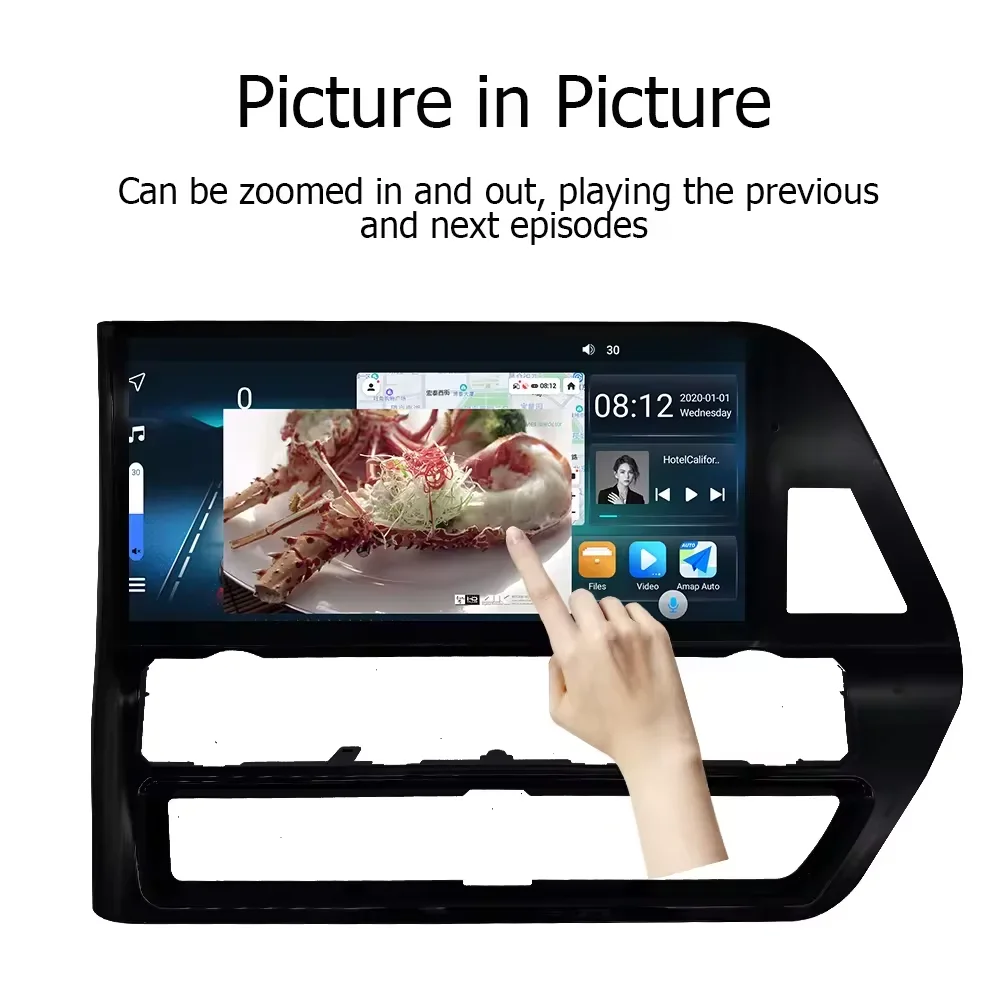 Lelv 12.3 "Android 13 Qled Schermo Per Kluger Highlander 2021 2022 Autoradio Multimediale Gps Lettore 2 Din Carplay