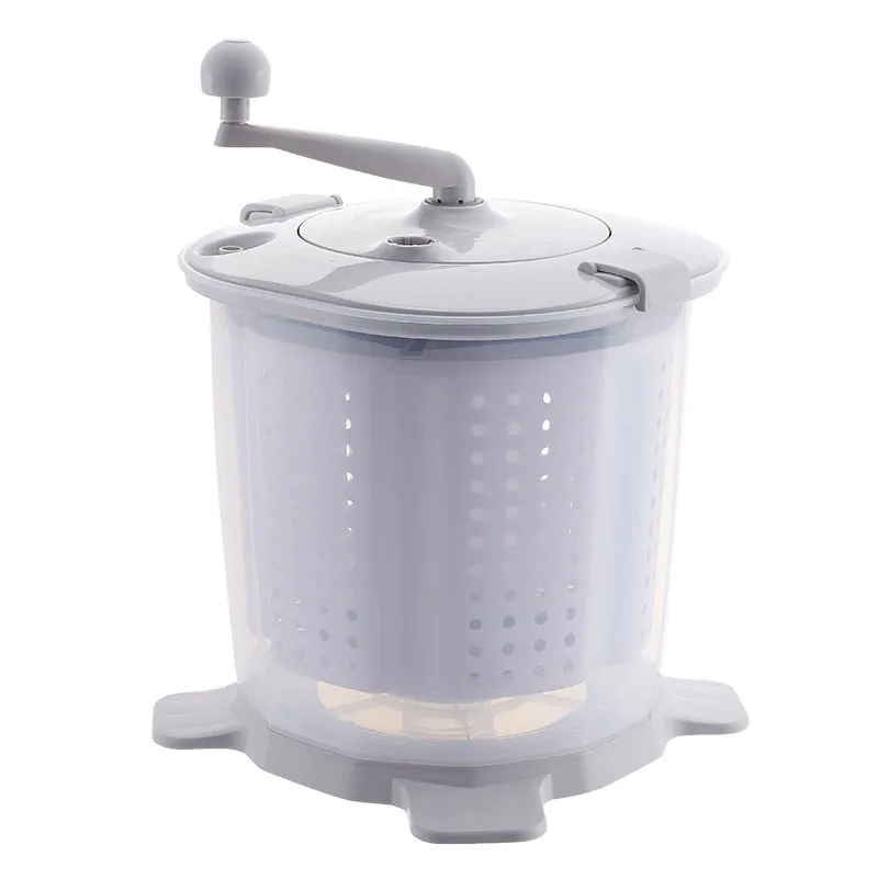 Manual Washing Machine Without Electricity Student Dormitory Hand-cranked Elution Integrated Washing Socks