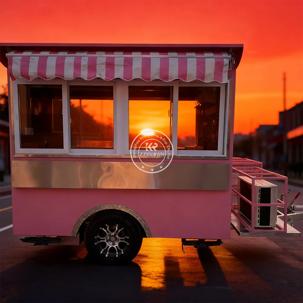 

Factory Price Big Food Trucks Mobile Food Trailer Customized Fast Food Truck Mobile Coffee Cart Ice Cream Beer Bar Cafe Trailer
