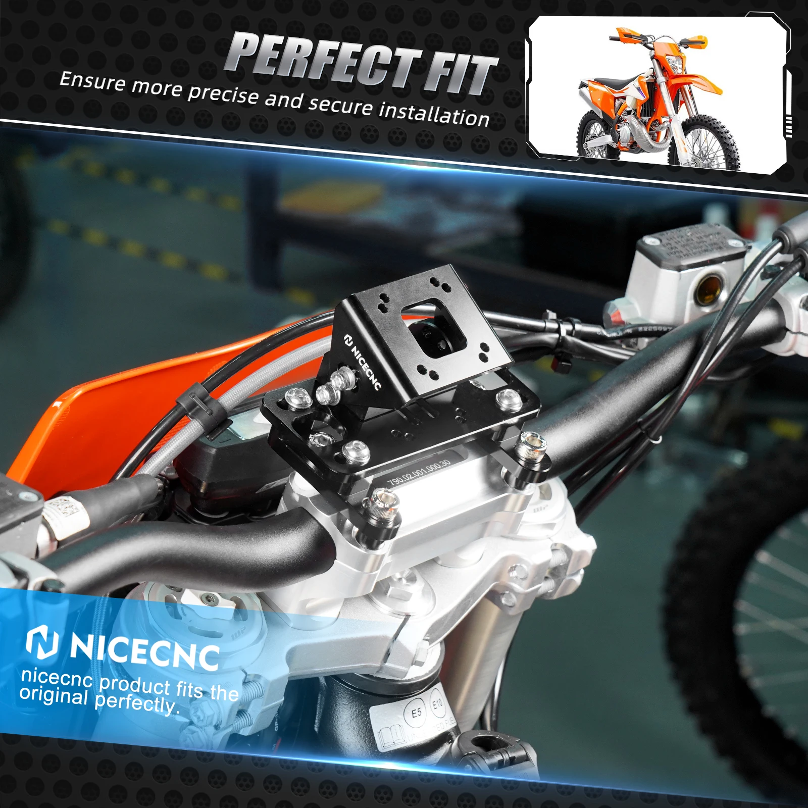 عالمي لـ KTM EXC 300 TPi GPS Mount AMPS قوس قابل للتدوير لـ Husqvrna FE TE GasGas EC Beta RR Sherco SE-R TM Racing EN MX #2