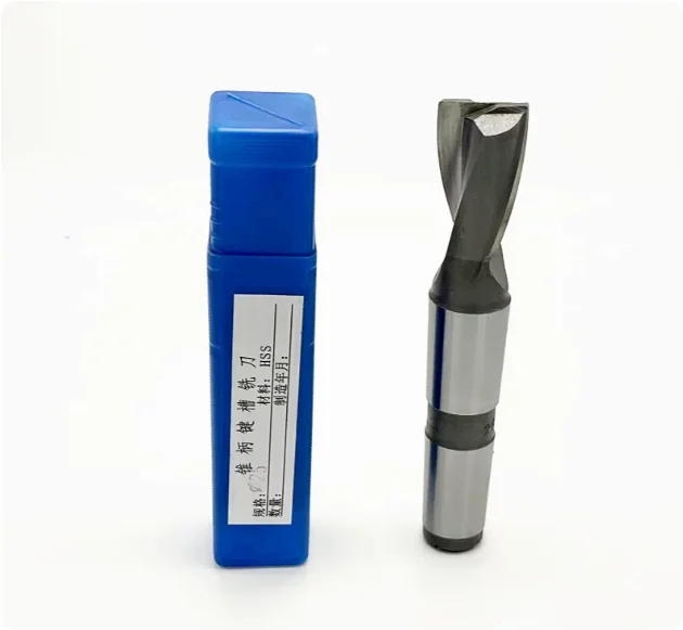 Taper shank end mill, spiral edge milling cutter, high-speed steel M2 material, Mohs taper shank 2 tooth 14 16 20 40