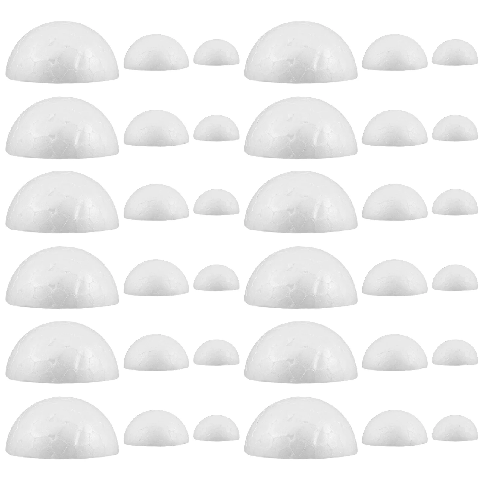 

300Pcs Foam Balls Half Round Polystyrene for Floral Arrangements and DIY Christmas Tree Ornaments Polystyrene Half Balls