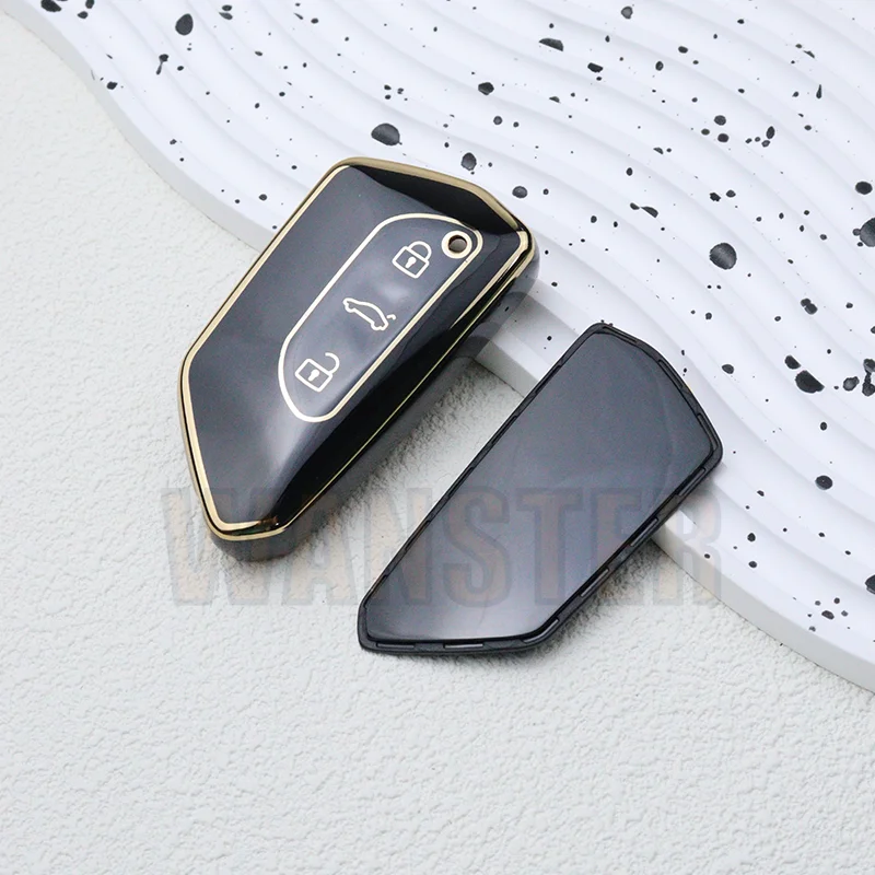 حافظة مفاتيح السيارة من البولي يوريثان لسيارة VW Volkswagen Golf 8 MK8 ID.3 ID.4 Cupra Skoda Octavia A8 SEAT Leon MK4 2022 2023 Formentor Tarraco #1