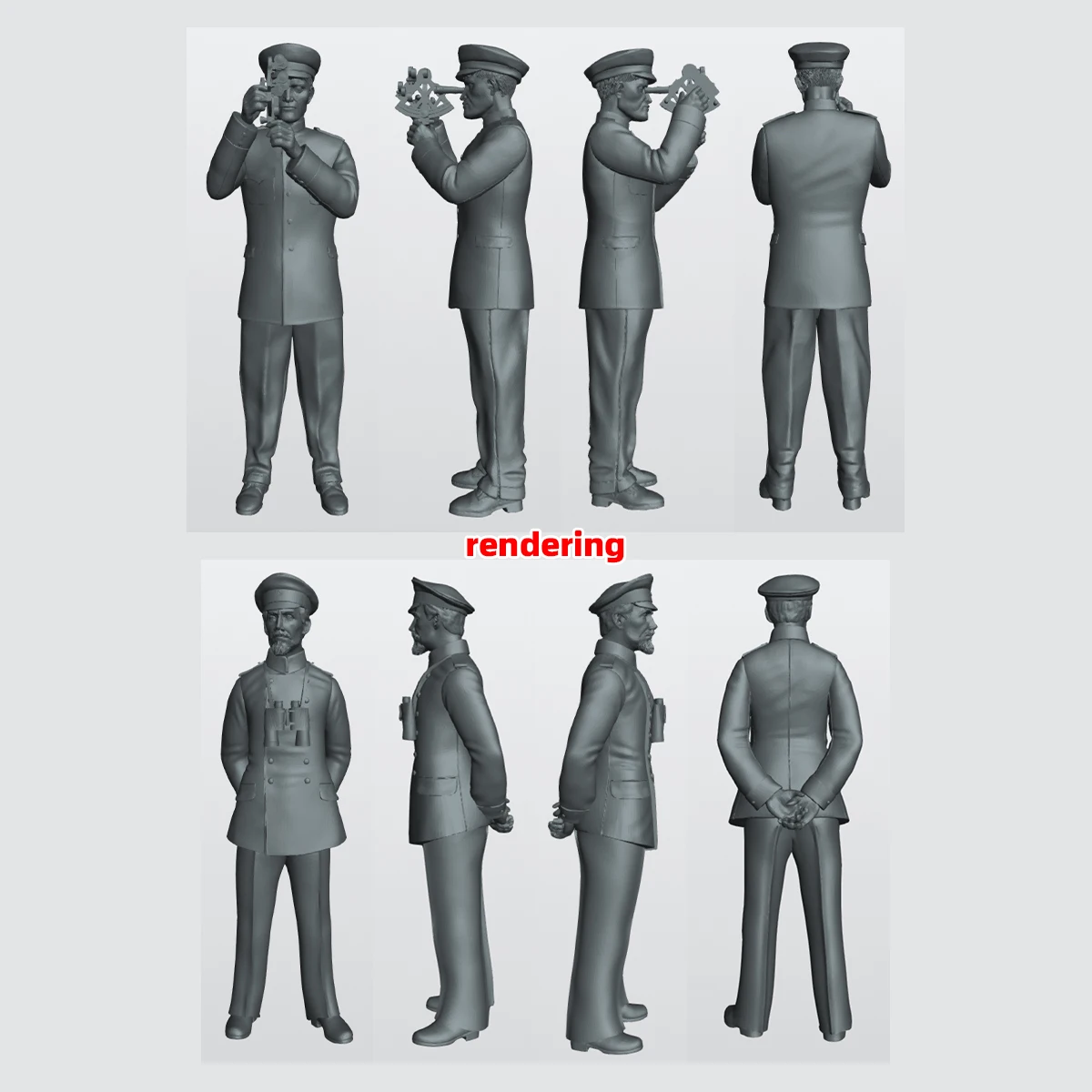 1/35 - 1/350 Miniatur-Modellbausatz Soldatenfiguren Diorama, Harz-Figuren des Deutschen Marinekorps aus dem Ersten Weltkrieg, Militär-Minifiguren – Detail 1