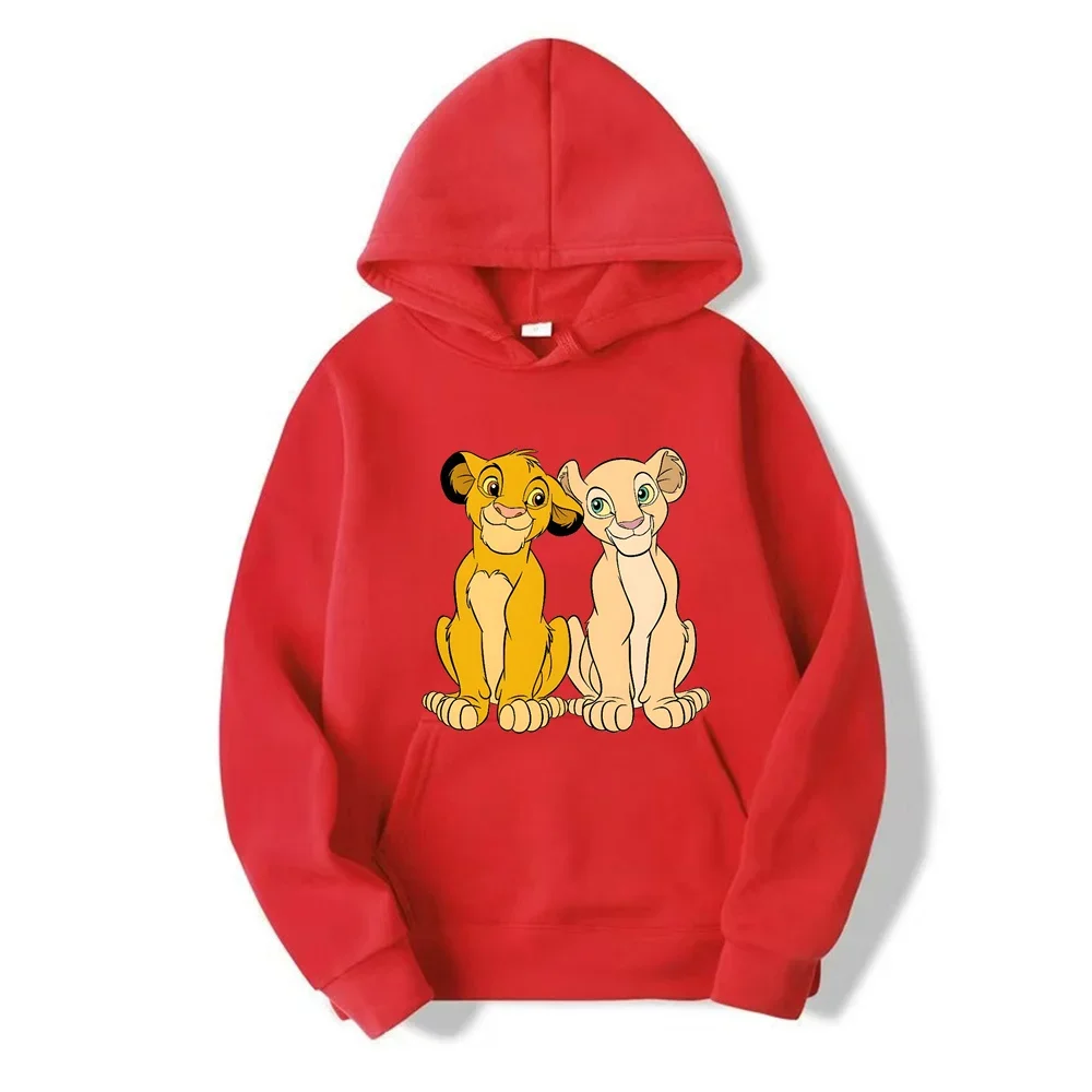 Couples Disney The Lion King Cartoon Anime Hoodies Autumn and Winter new pattern Fashion Trends Men's and women's hoodies