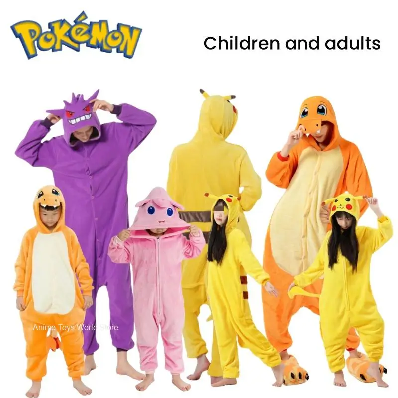 Disfraz de Charmander Gengar para adultos, ropa para adolescentes, Pika, Halloween, Cosplay, pijama de cuerpo completo para adultos, Anime de Navidad