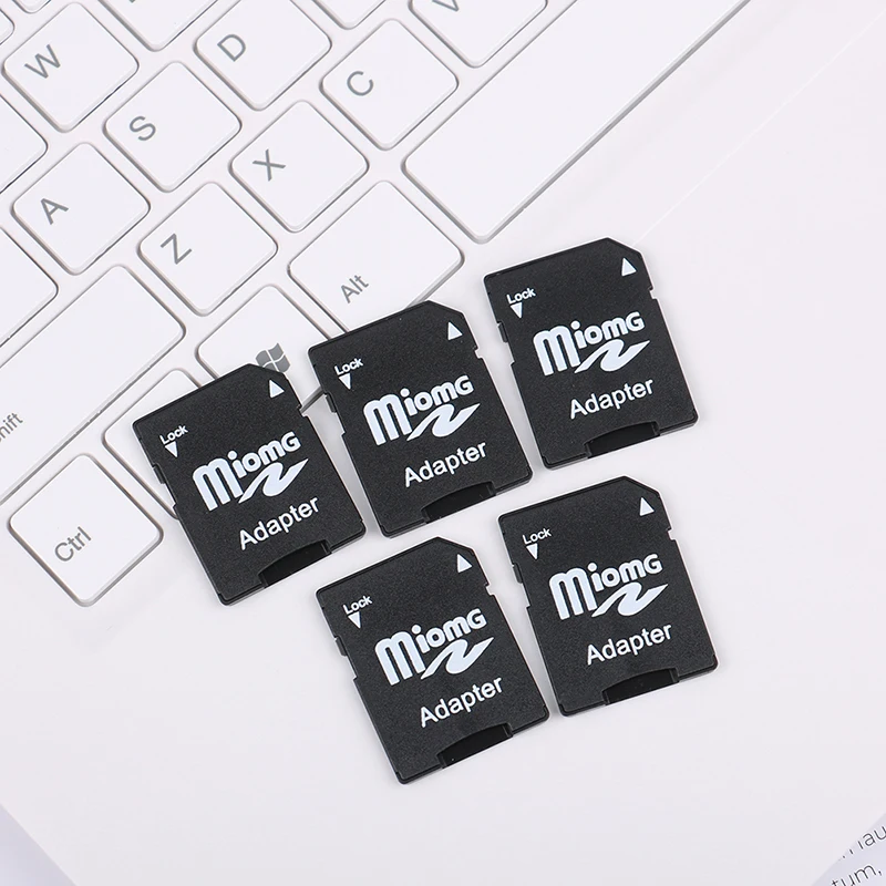 5pcs micro sd trans flash tf zu sd sd hc speicher karten adapter konverter schwarz