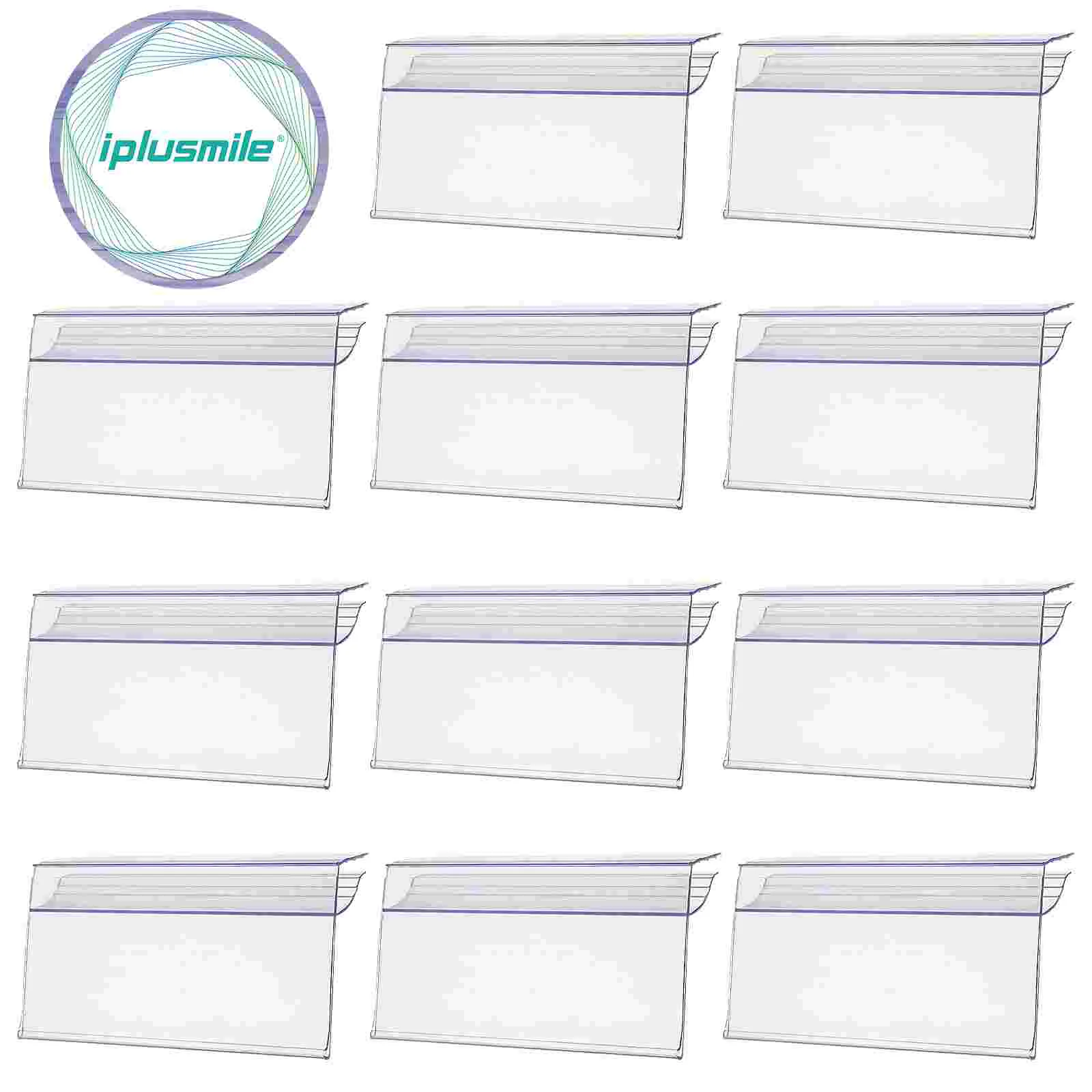 30 Buah Rak Label Harga Jual Rak Bening Klip Label Pajangan Kaca untuk Rak Kawat