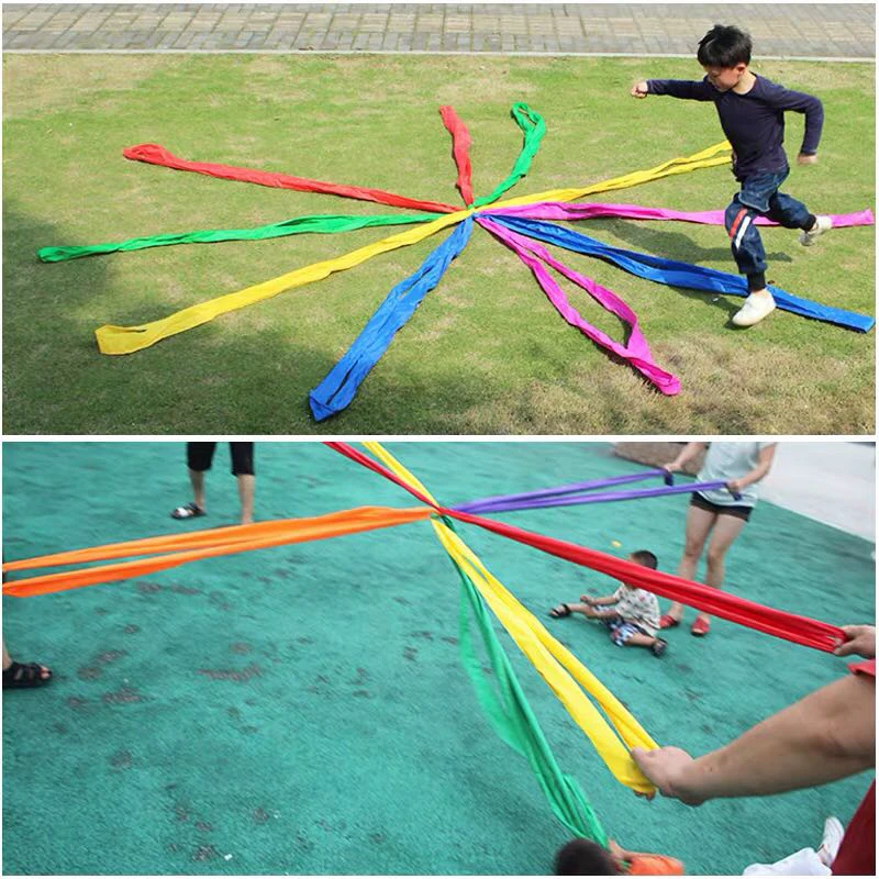 Children's Outdoor Sports Cooperative Game Rope Ten-way Tension Rope Sensory Integration Teaching Parent-child Interactive Game