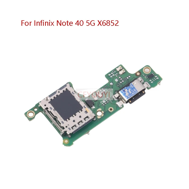 

With IC Support fast charging USB Charger Connector Charging Port Dock Board Flex Cable For Infinix Note 40 4G X6853 / 5G X6852