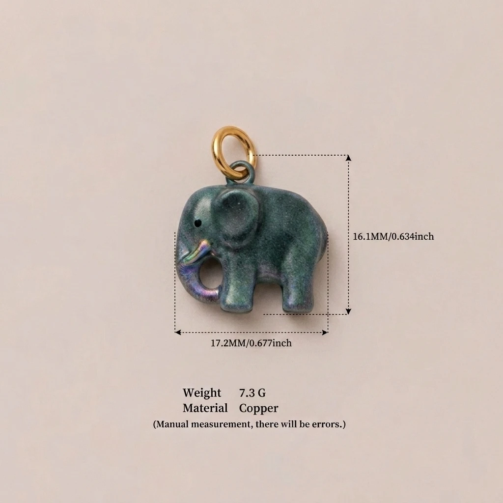 Modische und niedliche neue Tier-Serie: Delfin, Koala, Elefant, Eichhörnchen DIY-Anhänger für Schmuck. – Detail 6
