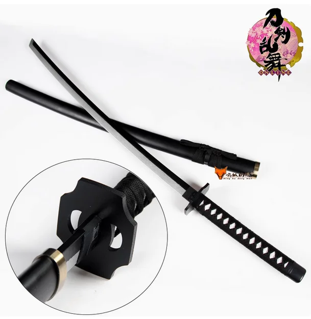 104 سنتيمتر Sou Sokuten Oodentamitsuyo Katana Tachi السيف رسمت شفرة خشبية صلبة صالح ممارسة التدريب تأثيري سلاح الدعائم غير حاد #2