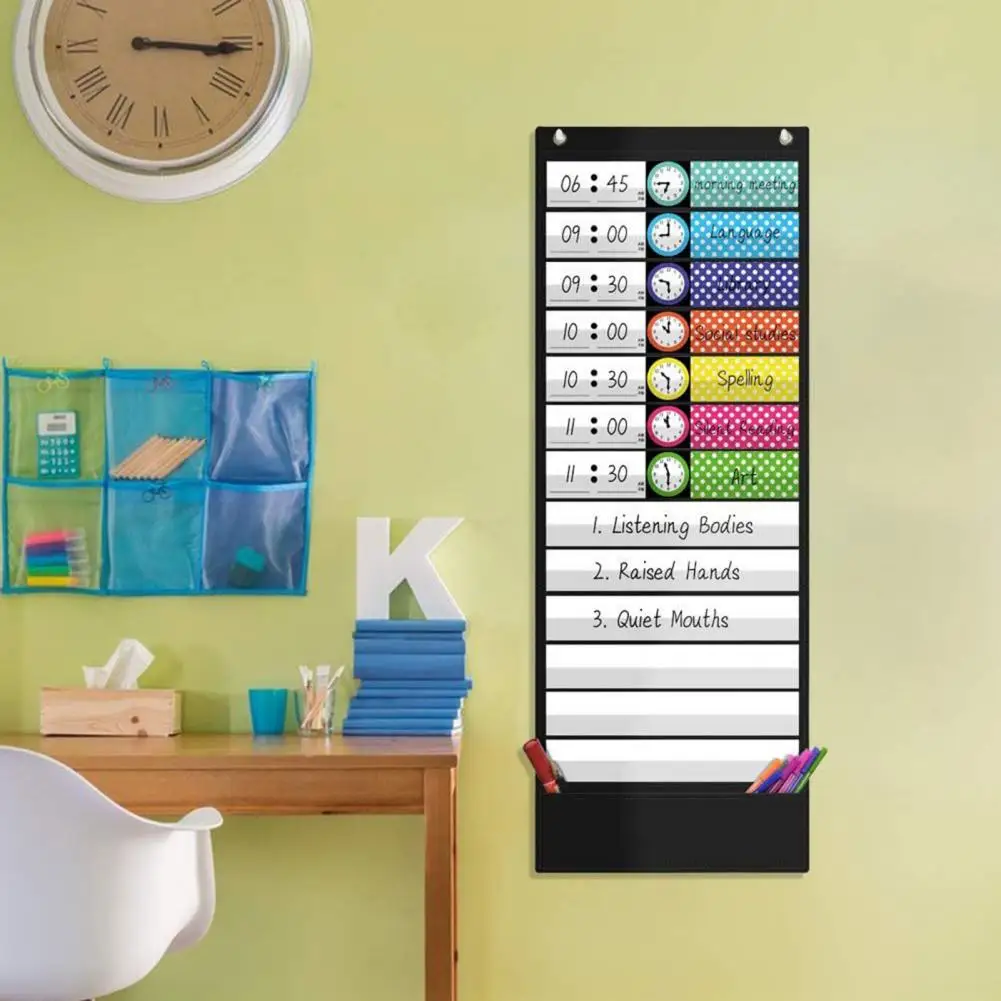 다용도 교육용 포켓 차트, 유치원 교실용, 사무실 가정 131
