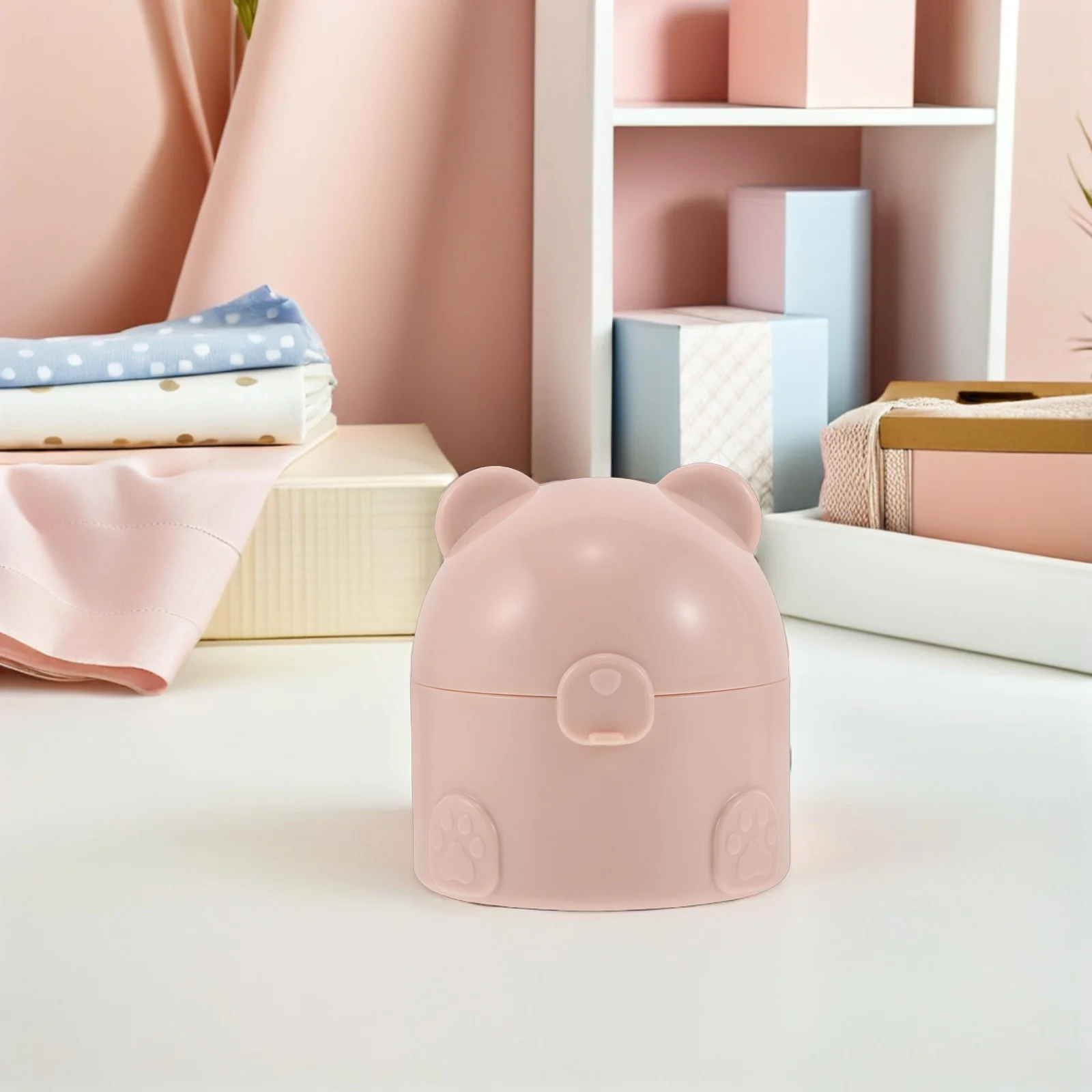 Soft Makeup Puff Set in Stylish Powder Jar Large Coverage Portable Puff Holder for Face Body Powder Easy Application Daily Use