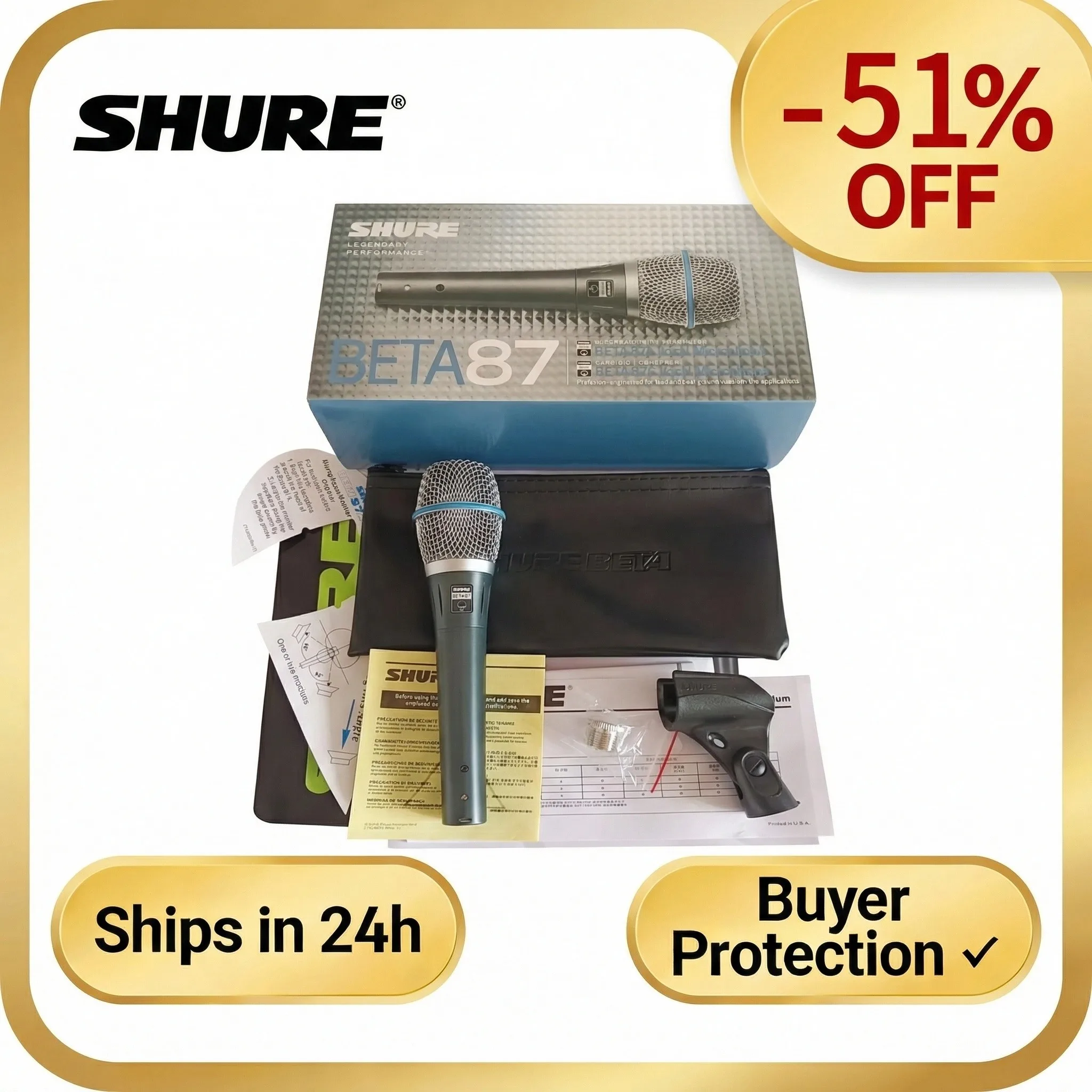 Shure BETA 87A スーパーカーディオイド ダイナミック