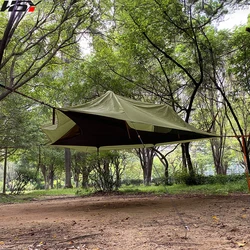 Off Ground Tour Camping Hammock, 300kg Load Bearing, Mosquito Mesh, Suspended Tent, Aluminum Pole, Waterproof Hanging Tree Tent