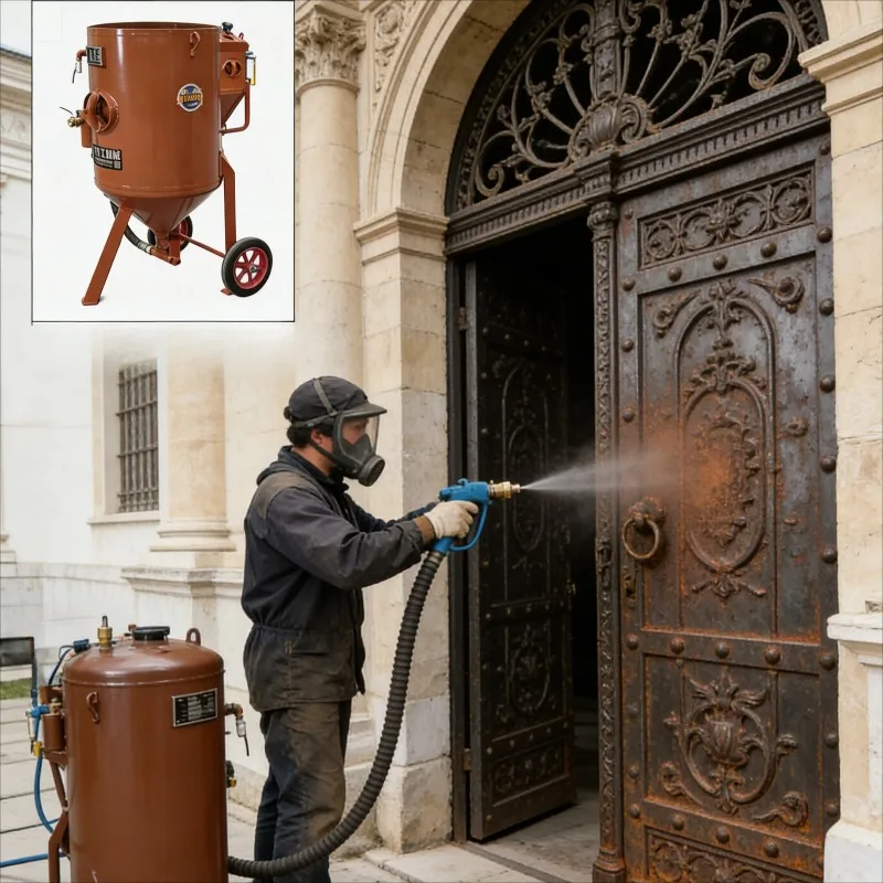 

Customized Wet Dry Sandblasting Gun Portable Sand Blaster Air Water Rust Paint Remover Adjustable for Metal Surface Treatment
