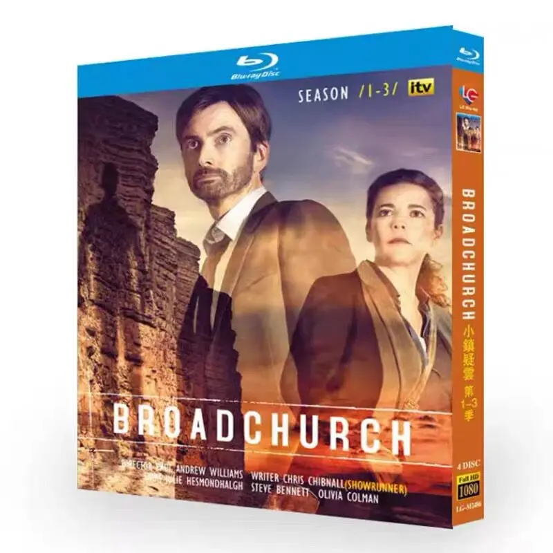 

Broadchurch Seasons 1–3 Blu-ray High Definition British TV Series BD Discs Box Set