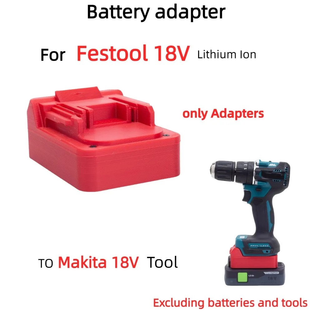 

Battery Adapter For Festool 18V Lithium Battery Converter TO Makita 18V Brushless Cordless Drill Tools (Only Adapter)