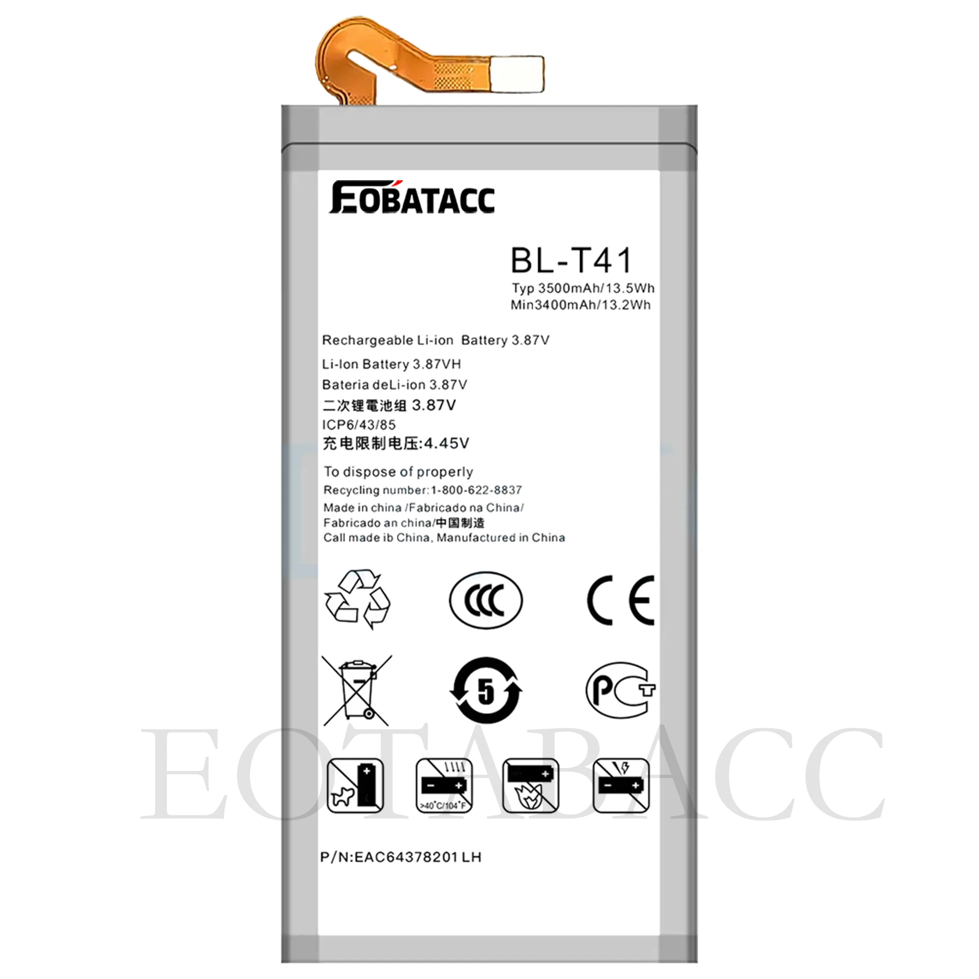 BL-T41 BL-T42 BL-T44 BL-T46 Battery For LG G8 ThinQ/G820 V50/ThinQ/V50S/G8X Stylo 5/K50/Q60/K40S/X6-2019/V60 ThinQ Batteries