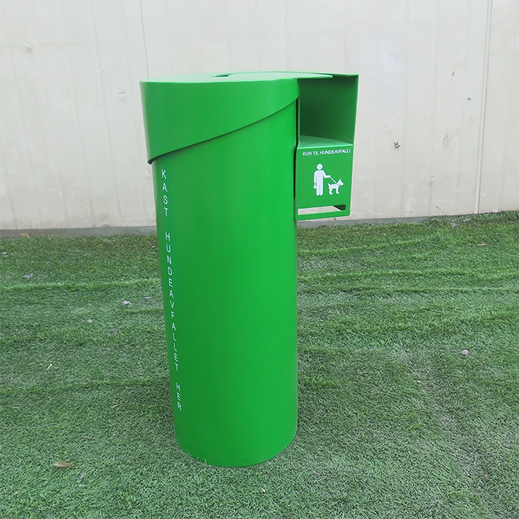 public hot selling pet dustbin metal trash can large galvanized steel recycle waste bin