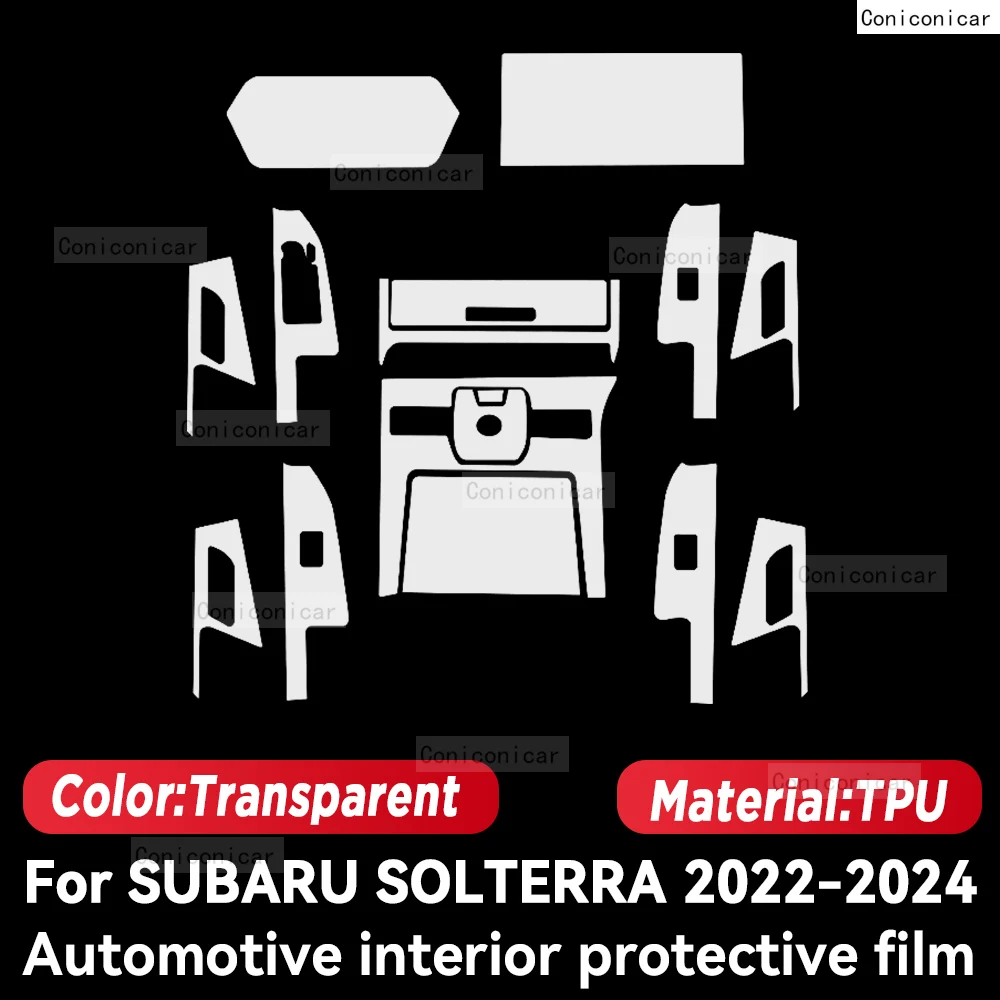 TPU For SUBARU SOLTERRA 2022-2024 Transparent Protective Film Car Interior Central Control Navigation Panel Auto Sticker