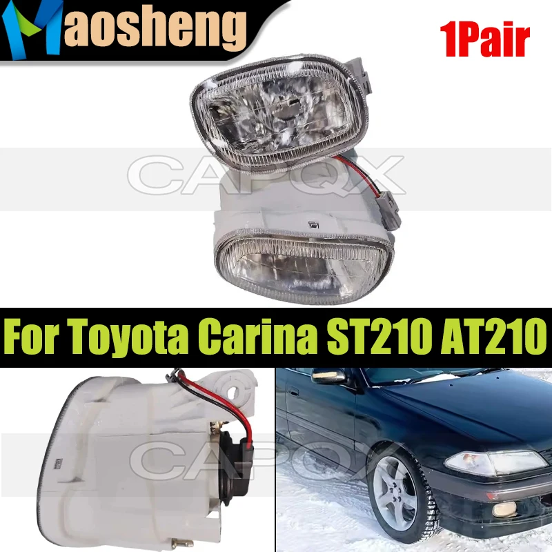 

1Pair Front Bumper Fog Light For Toyota Carina ST210 AT210 1996-1998 Fog Lamp Driving Light