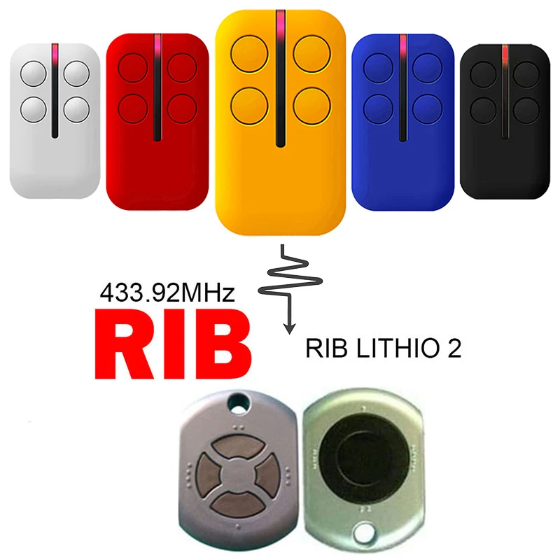 

RIB Remote Control LITHIO 2 Garage Door Opener Remote Control 433.92MHz