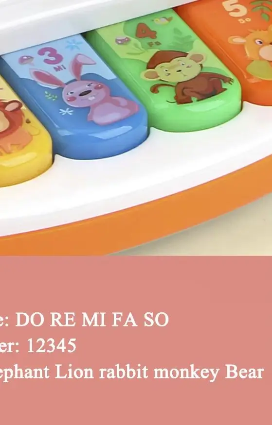 Toddler Toys Baby Electric Piano Keyboard with Light Sound Musical Instruments Games for Babies Early Educational Music Toys Kid