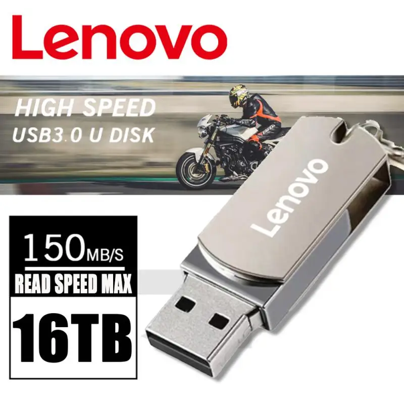 

USB-флеш-накопитель Lenovo, 16 Тб, 3,0 дюйма, Usb Type-C