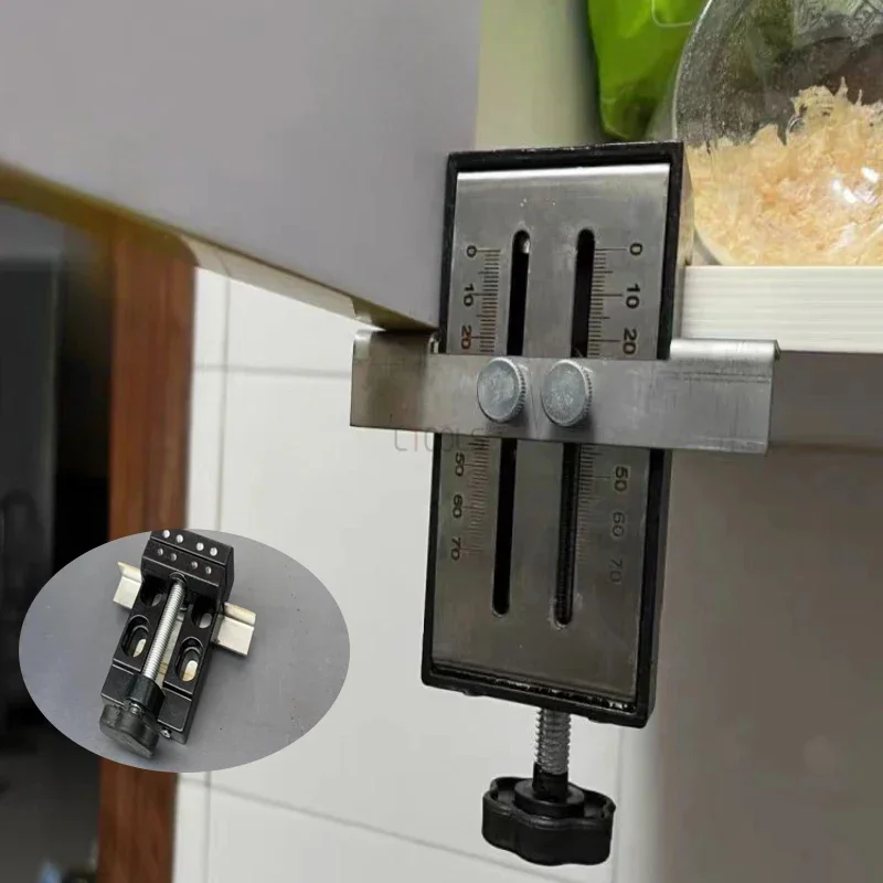 

Multi Functional Cabinet Door Installation Auxiliary Bracket Cupboard Door Fixing Locator Adjustable 0-70mm Installation Clamp